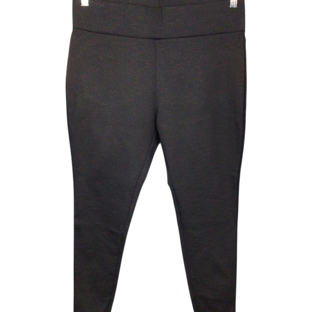 Matty M Slub Ponte Leggings Pants Navy Large Stretch